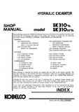 Kobelco SK310LC III Crawler Excavator Service Repair Manual