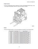Mitsubishi FD18K MC Forklift Trucks Chassis, Mast and Options Service Repair Manual SN:EF16B-75001-UP