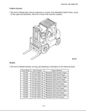 Mitsubishi FD35K MC Forklift Trucks Service Repair Manual SN: EF14C-55001-UP