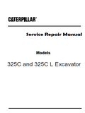 Caterpillar Cat 325C L Excavator (Prefix BTD) Service Repair Manual (BTD00001 and up)