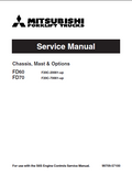 Mitsubishi FD70 Forklift Trucks Service Repair Manual SN:F20C-60001-UP
