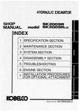 Kobelco SK200SR, SK200SRLC Crawler Excavator Service Repair Manual (LA02-01201 ～)