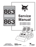 BOBCAT 863 SKID STEER LOADER Service Repair Manual S/N 514425001 & Above