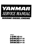 Yanmar 2GM20F Marine Diesel Engine Service Repair Manual