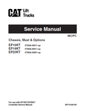 Caterpillar Cat EP16KT Forklift Lift Trucks Service Repair Manual SN:ETB4A-00011 and up