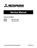 Mitsubishi FD80 Forklift Trucks Service Repair Manual SN:F32B-00011-09999