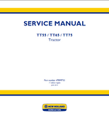New Holland TT65 2WD Tractor Service Repair Manual
