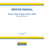 New Holland FR500 Forage Harvester Service Repair Manual