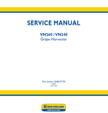 New Holland VN240 Grape Harvester Service Repair Manual