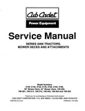 Cub Cadet 190-314 Tractor Service Repair Manual