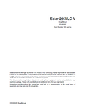 Daewoo Doosan Solar 225NLC-V Excavator Service Repair Manual