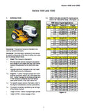 Cub Cadet 1027 Lawn Tractor Service Repair Manual