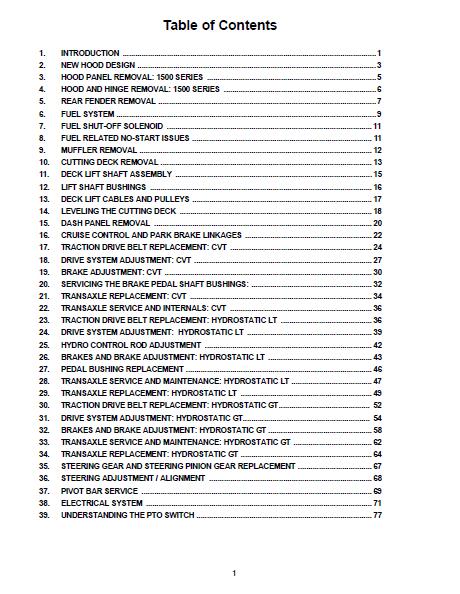 Cub Cadet LT 1045 Lawn Tractor Service Repair Manual ...