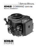 Kohler Command Cv22 Vertical Crankshaft Engine Service Repair Manual
