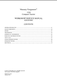 Massey Ferguson 1526 Compact Tractor Service Repair Manual