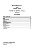Massey Ferguson 1523 Compact Tractor Service Repair Manual