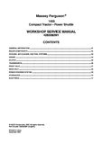Massey Ferguson 1455 Compact Tractor Service Repair Manual