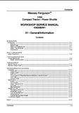 Massey Ferguson 1455 Compact Tractor Service Repair Manual