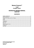 Massey Ferguson 1455V Compact Tractor Service Repair Manual