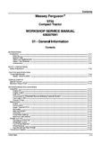 Massey Ferguson 1455V Compact Tractor Service Repair Manual