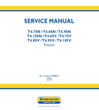 New Holland T4.95N Tractor Service Repair Manual