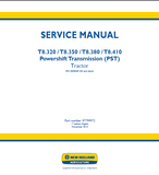 New Holland T8.320 Powershift Transmission (PST) Tractor Service Repair Manual