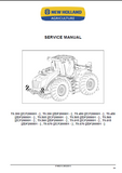 New Holland T9.560 [ZCF200001 - ] Tractor Service Repair Manual