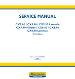 New Holland CX6.80 FPT NEF 6 TIER 3 Combine Harvester Service Repair Manual
