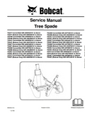 Bobcat TS32C CONVERTIBLE Tree Spade Service Repair Manual S/N A9V300101 And Above