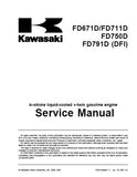 Kawasaki FD791D (DFI) 4-Stroke Liquid-Cooled V-Twin Gasoline Engine Service Repair Manual