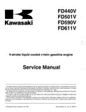 Kawasaki FD590V 4-Storke Liquid-Cooled V-Twin Gasoline Engine Service Repair Manual