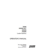 CASE 590SN LOADER BACKHOE Operator manual