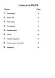 Husqvarna 250 PS 250PS Chainsaw Service Repair Manual