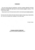 Hyundai D6B Diesel Engine Service Repair Manual