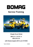 Bomag BW 211/213 D-4 Single Drum Roller Service Repair Manual