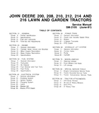 John Deere 216 Lawn and Garden Tractor Service Repair Manual (sm2105)