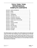 New Holland T2320 Tractor Service Repair Manual