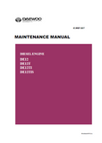 Daewoo Doosan DE12TI Diesel Engine Service Repair Manual