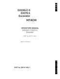 Hitachi EX330LC-5 Excavator operator’s manual Serial No. 020508 and up