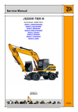 JCB JS200W TIER III WHEELED EXCAVATOR Service Repair Manual SN：1314600 to 1314699