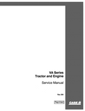CASE VA Tractor and Engine Service Repair Manual