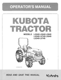 Kubota L5740 Tractor Operator manual