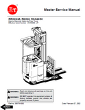 TOYOTA BT RDX30 Electric Electrical Stand-Up Rider Truck Service Repair Manual