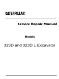 Caterpillar Cat 323D Excavator (Prefix WGC) Service Repair Manual (WGC00001 and up)