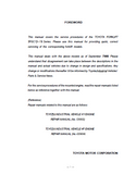 Toyota 5FGC13 Forklift Service Repair Manual