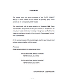 Toyota 30-5FGC15 Forklift Service Repair Manual