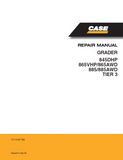 CASE 845DHP TIER 3 Motor Grader Service Repair Manual