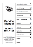 JCB 185, 185HF ROBOT Service Repair Manual SN: 746001 to 746999 and 804000 to 804458