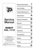 JCB 190 Robot Service Repair Manual SN：888000 Onwards