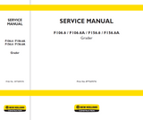NEW HOLLAND F156.6A TIER3 GRADER Service Repair Manual